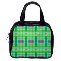 Checkerboard Squares Abstract Classic Handbag (one Side) by Apen