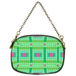 Checkerboard Squares Abstract Chain Purse (One Side) Front