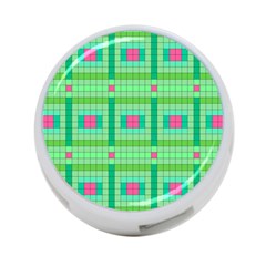 Checkerboard Squares Abstract 4-port Usb Hub (two Sides) by Apen