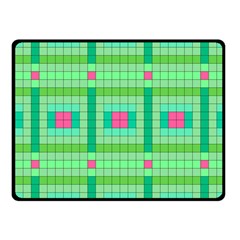 Checkerboard Squares Abstract Fleece Blanket (small) by Apen