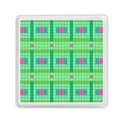 Checkerboard Squares Abstract Memory Card Reader (square) by Apen