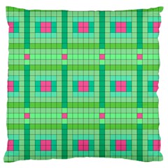 Checkerboard Squares Abstract Standard Premium Plush Fleece Cushion Case (one Side) by Apen