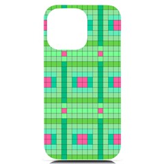 Checkerboard Squares Abstract Iphone 14 Pro Max Black Uv Print Case by Apen