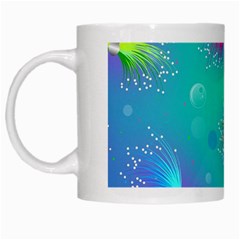 Non Seamless Pattern Blues Bright White Mug by Dutashop