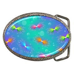 Non Seamless Pattern Blues Bright Belt Buckles