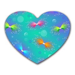 Non Seamless Pattern Blues Bright Heart Mousepad by Dutashop