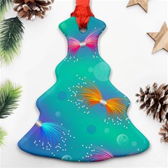 Non Seamless Pattern Blues Bright Ornament (christmas Tree) 