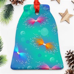 Non Seamless Pattern Blues Bright Ornament (bell)