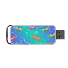 Non Seamless Pattern Blues Bright Portable Usb Flash (two Sides) by Dutashop