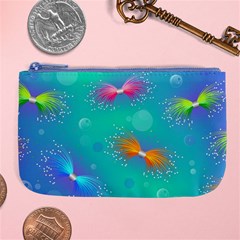 Non Seamless Pattern Blues Bright Large Coin Purse by Dutashop