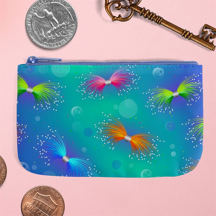 Non Seamless Pattern Blues Bright Large Coin Purse