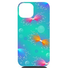 Non Seamless Pattern Blues Bright Iphone 14 Black Uv Print Case by Dutashop