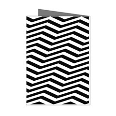 Zigzag Chevron Pattern Mini Greeting Cards (pkg Of 8) by Dutashop