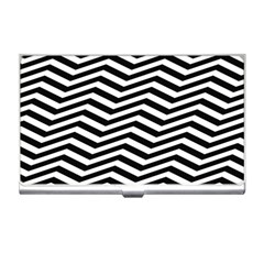 Zigzag Chevron Pattern Business Card Holder by Dutashop