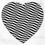 Zigzag Chevron Pattern Jigsaw Puzzle (Heart) Front