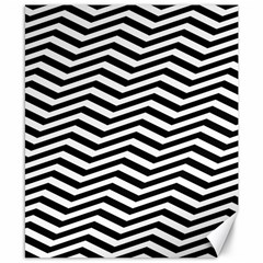 Zigzag Chevron Pattern Canvas 8  X 10  by Dutashop