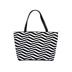 Zigzag Chevron Pattern Classic Shoulder Handbag by Dutashop