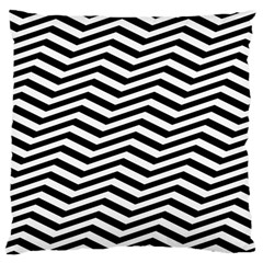 Zigzag Chevron Pattern Large Cushion Case (one Side) by Dutashop