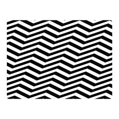 Zigzag Chevron Pattern Two Sides Premium Plush Fleece Blanket (mini) by Dutashop