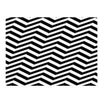 Zigzag Chevron Pattern Two Sides Premium Plush Fleece Blanket (Mini) 35 x27  Blanket Front