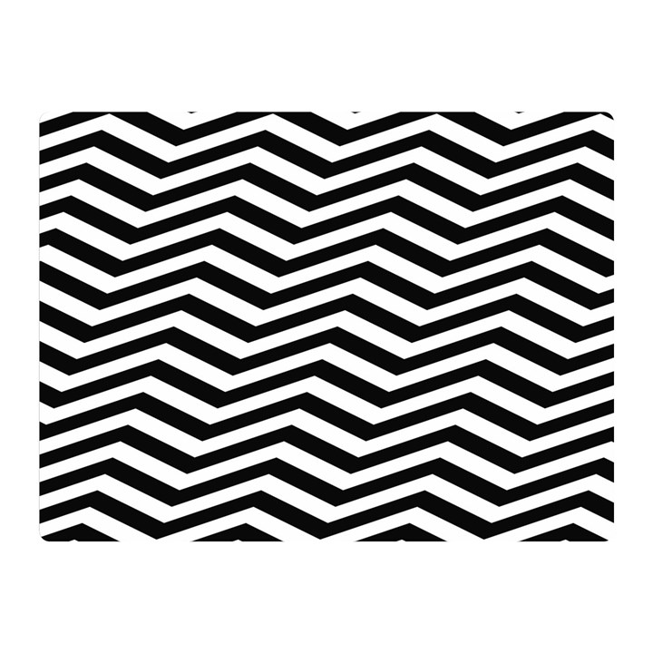 Zigzag Chevron Pattern Two Sides Premium Plush Fleece Blanket (Mini)