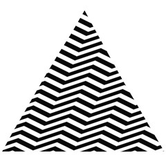 Zigzag Chevron Pattern Wooden Puzzle Triangle by Dutashop