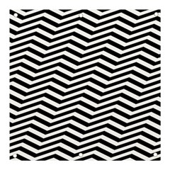 Zigzag Chevron Pattern Banner And Sign 3  X 3  by Dutashop