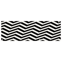 Zigzag Chevron Pattern Banner And Sign 9  X 3  by Dutashop