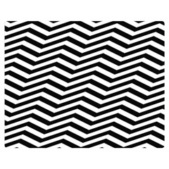 Zigzag Chevron Pattern Premium Plush Fleece Blanket (medium) by Dutashop