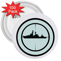 Ship Target Destroyer Warship 3  Buttons (100 Pack)  by Pakjumat