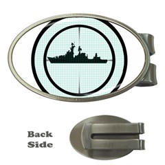 Ship Target Destroyer Warship Money Clips (oval)  by Pakjumat