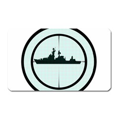 Ship Target Destroyer Warship Magnet (rectangular) by Pakjumat