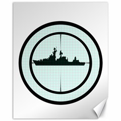 Ship Target Destroyer Warship Canvas 11  X 14  by Pakjumat