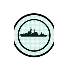 Ship Target Destroyer Warship Shower Curtain 48  X 72  (small)  by Pakjumat