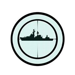 Ship Target Destroyer Warship Play Mat (square) by Pakjumat