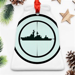 Ship Target Destroyer Warship Bell Ornament (two Sides) by Pakjumat