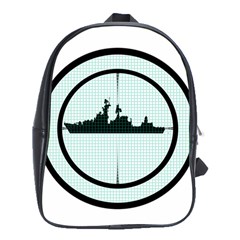 Ship Target Destroyer Warship School Bag (xl) by Pakjumat