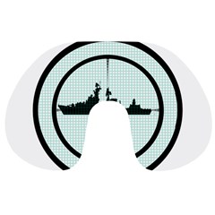 Ship Target Destroyer Warship Travel Neck Pillow by Pakjumat