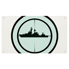 Ship Target Destroyer Warship Banner And Sign 7  X 4  by Pakjumat