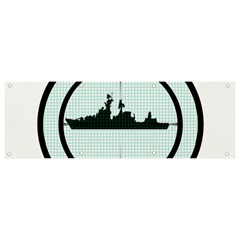 Ship Target Destroyer Warship Banner And Sign 9  X 3  by Pakjumat