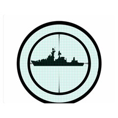 Ship Target Destroyer Warship Premium Plush Fleece Blanket (medium) by Pakjumat