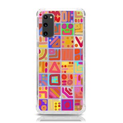 Colourful Abstract Shapes Samsung Galaxy S20 6 2 Inch Tpu Uv Case by Pakjumat