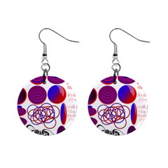 Illusion Optical Illusion Pattern Mini Button Earrings by Pakjumat