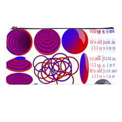 Illusion Optical Illusion Pattern Pencil Case by Pakjumat