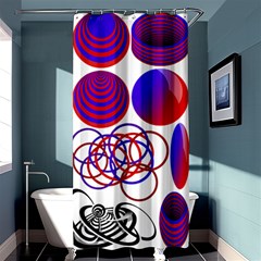 Illusion Optical Illusion Pattern Shower Curtain 36  X 72  (stall)  by Pakjumat