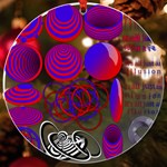 Illusion Optical Illusion Pattern UV Print Acrylic Ornament Round Front