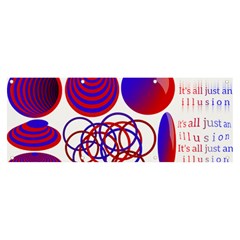 Illusion Optical Illusion Pattern Banner And Sign 8  X 3  by Pakjumat