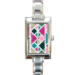 Pattern Geometric Decor Backdrop Rectangle Italian Charm Watch by Modalart