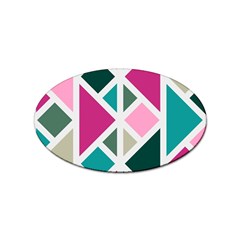 Pattern Geometric Decor Backdrop Sticker Oval (100 Pack) by Modalart