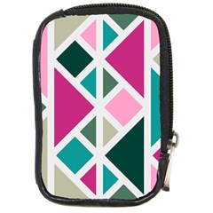 Pattern Geometric Decor Backdrop Compact Camera Leather Case by Modalart